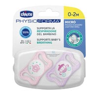 Chupete Physio Micrò Silicona Rosa 0-2 Meses 2ud.-200263 Chupete Physio Micrò Silicona Rosa 0-2 Meses 2ud.-200263 2